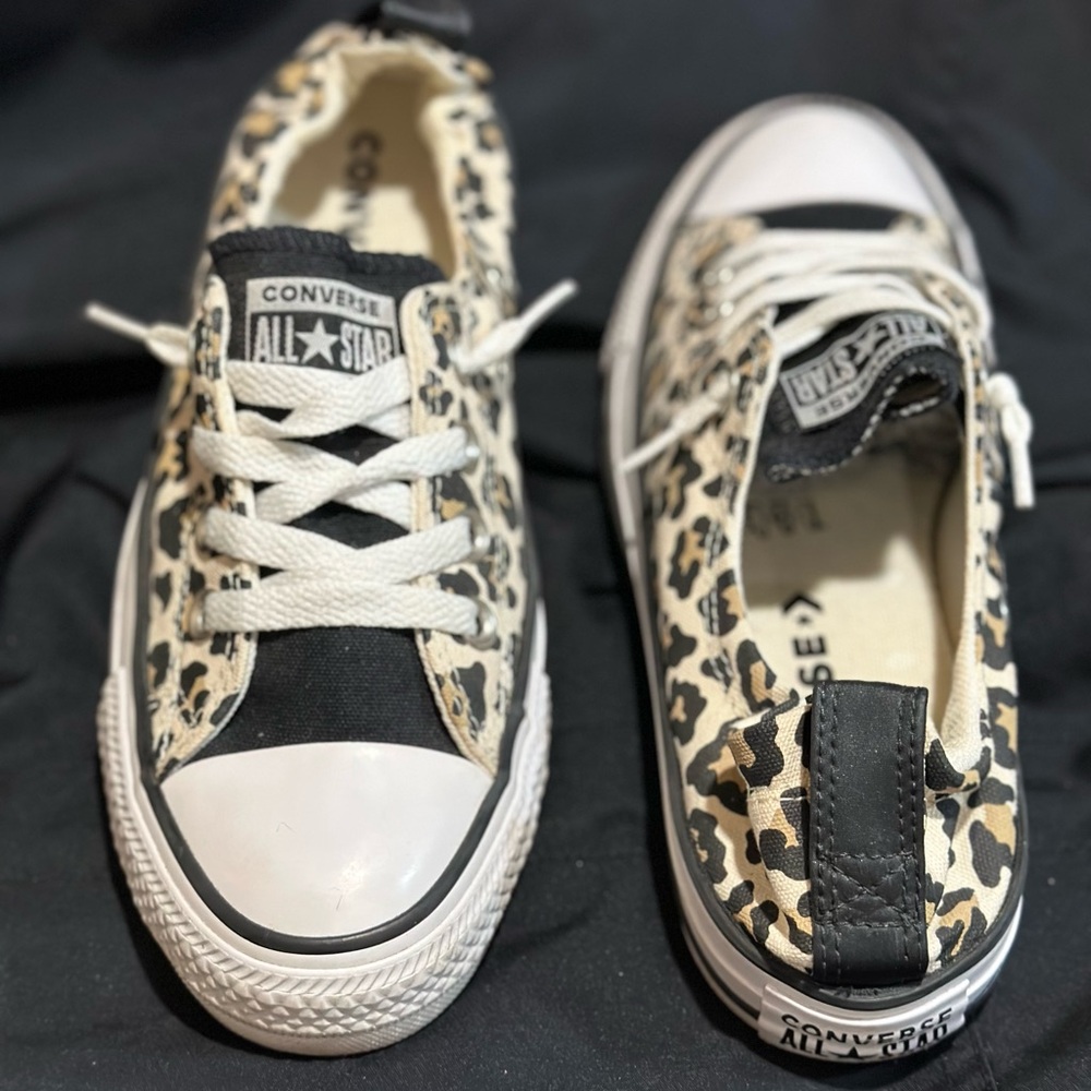 Converse cheetah slip on All Star Sneakers